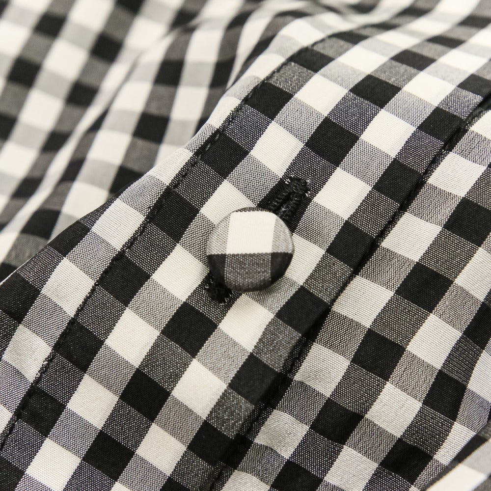 Christian Dior Gingham Check Silk Dress - Image 9