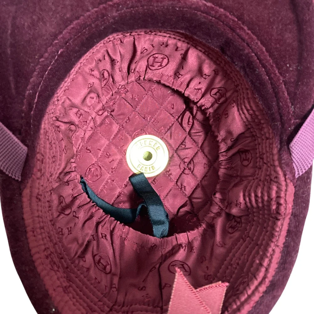 Hermes Velvet Equestrian Helmet - Image 5