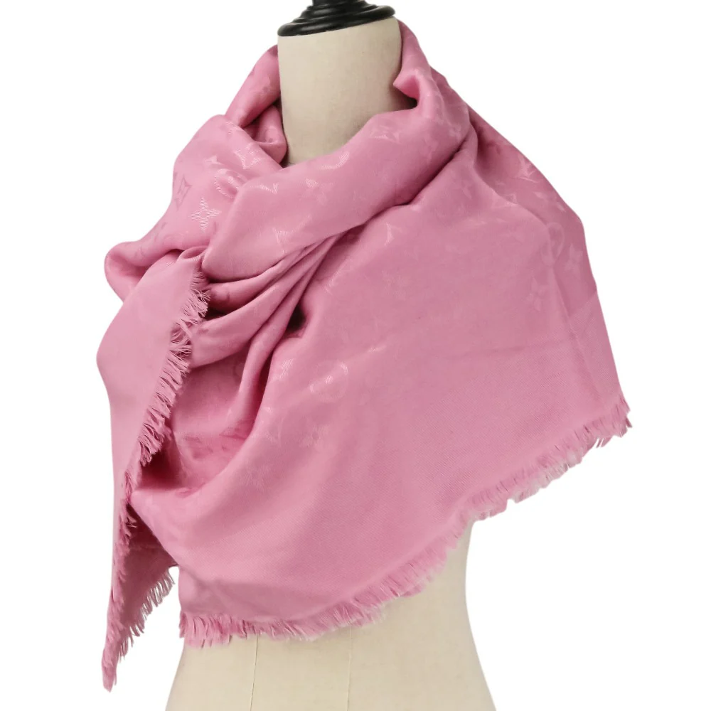 Louis Vuitton Monogram Silk Wool Shawl - Image 5