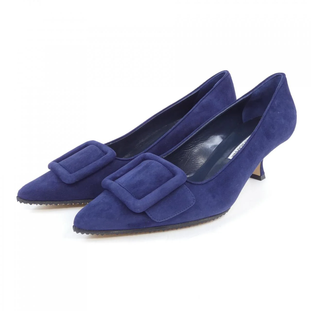 Manolo Blahnik Maysalepump 50 Suede Pumps - Image 3