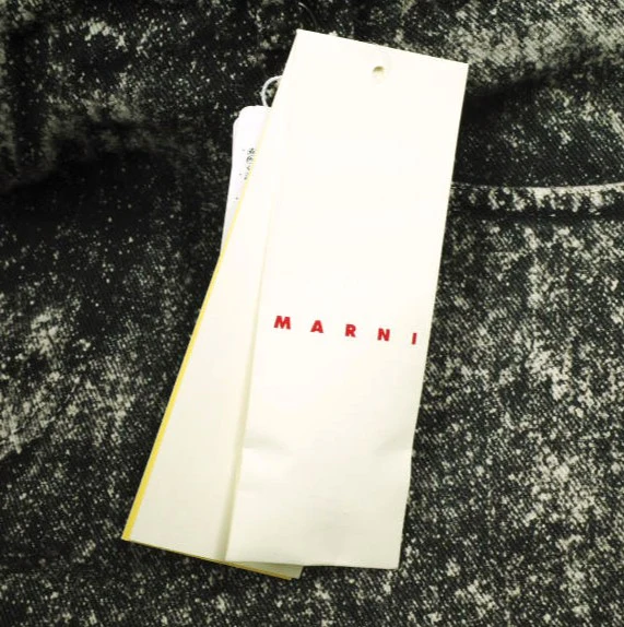 Marni Marble Dyed Denim Wide Leg Jeans - Image 3