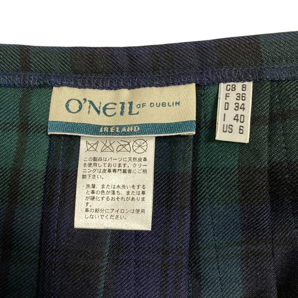 O'Neil of Dublin Check Wool Skirt - Image 8