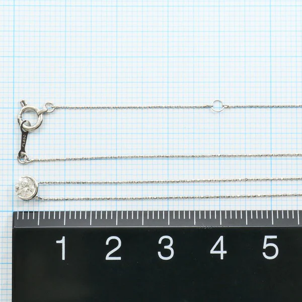 Platinum Diamond Pendant Necklace - Image 4