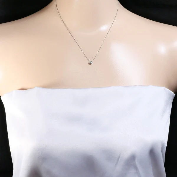 Platinum Diamond Pendant Necklace - Image 5