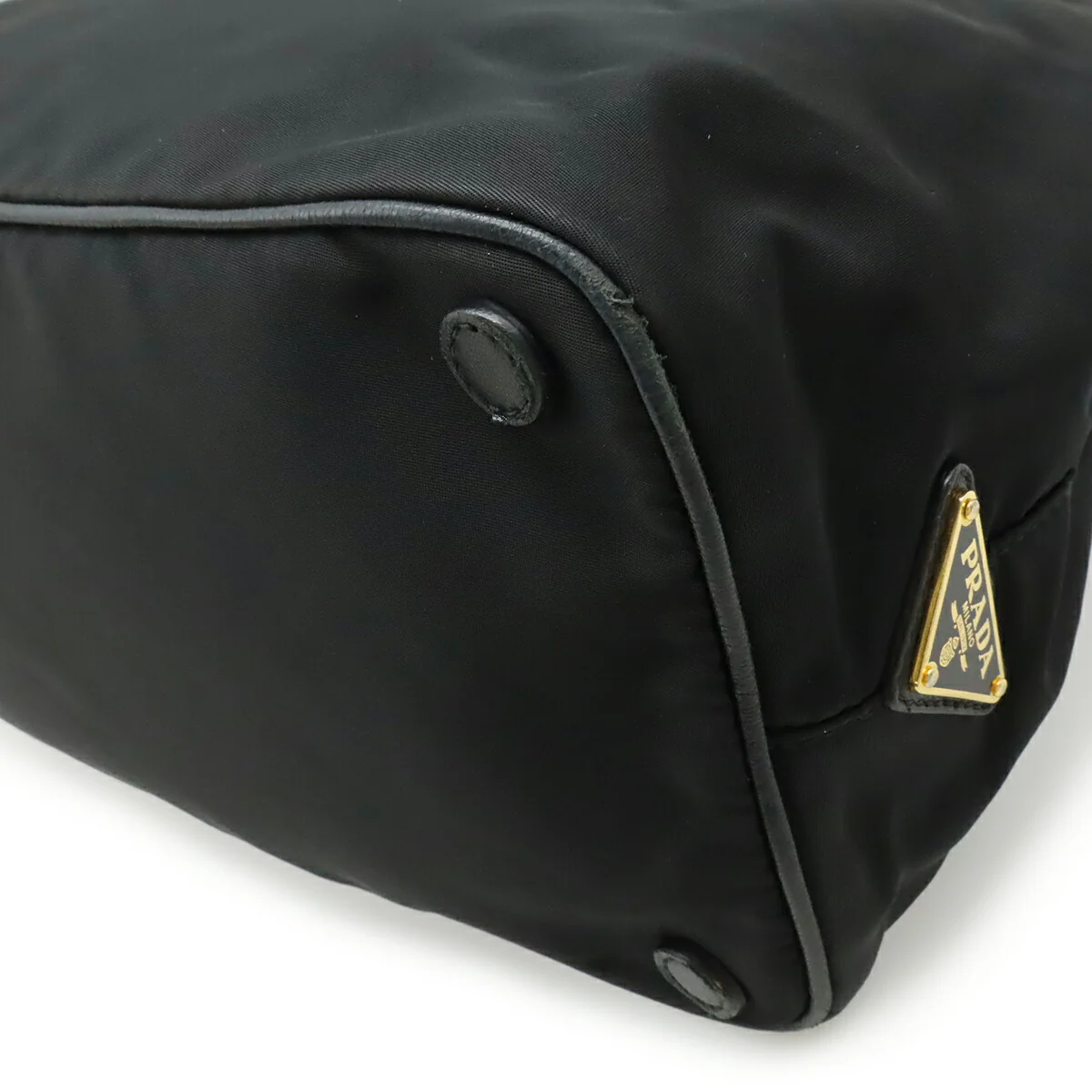 Prada Logo Jacquard Nylon 2way Bag - Image 3