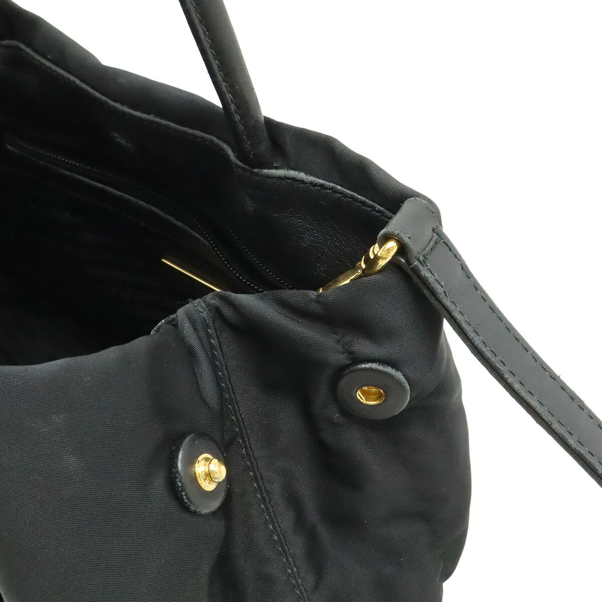 Prada Logo Jacquard Nylon 2way Bag - Image 5
