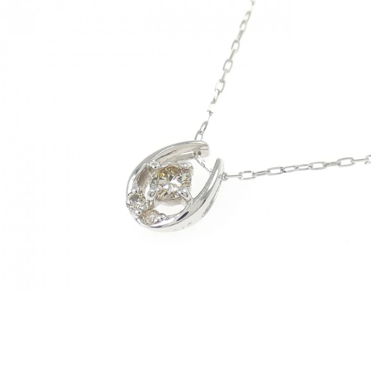 Pt900 Diamond Necklace - Image 3