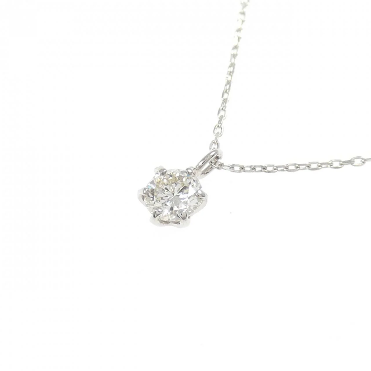 Pt900 Pt850 Diamond Necklace - Image 3