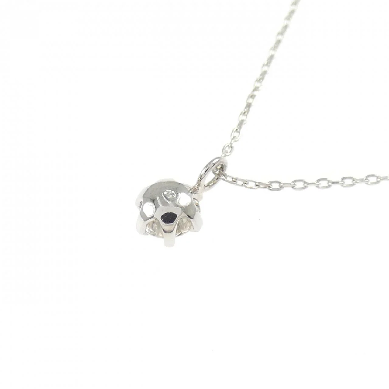 Pt900 Pt850 Diamond Necklace - Image 4