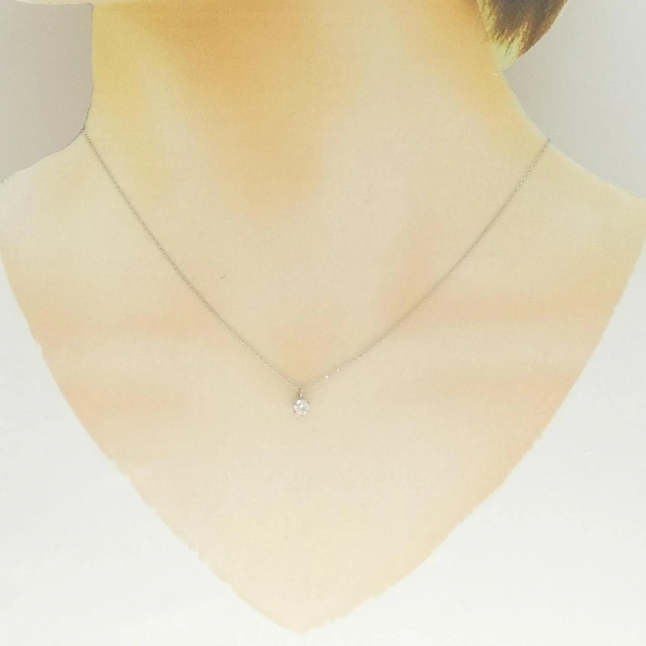 Pt900 Pt850 Diamond Necklace - Image 6
