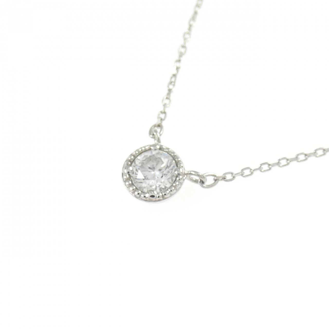 Pt900 Pt850 Diamond Necklace - Image 3