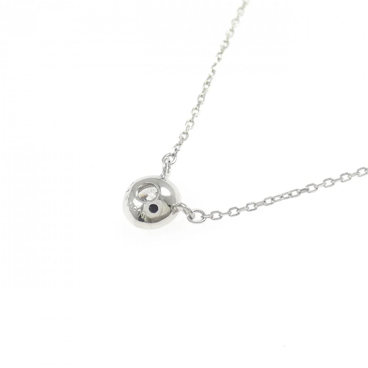 Pt900 Pt850 Diamond Necklace - Image 4
