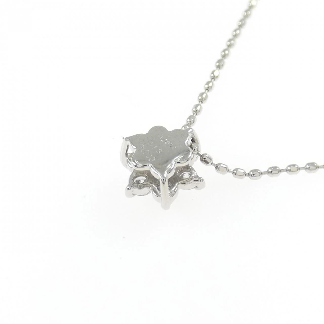 Pt900/Pt850 Platinum Diamond Necklace - Image 4